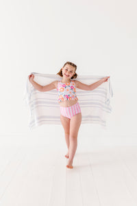 Poppy + Stripes: Ruffle TWO-PIECE Tankini