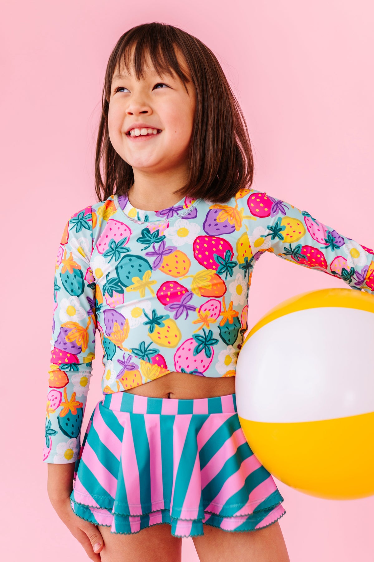 Sweet Strawberry | RASHGUARD SKIRTED 2-PIECE