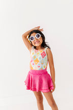 Fruity Floral | Ribbed Tank