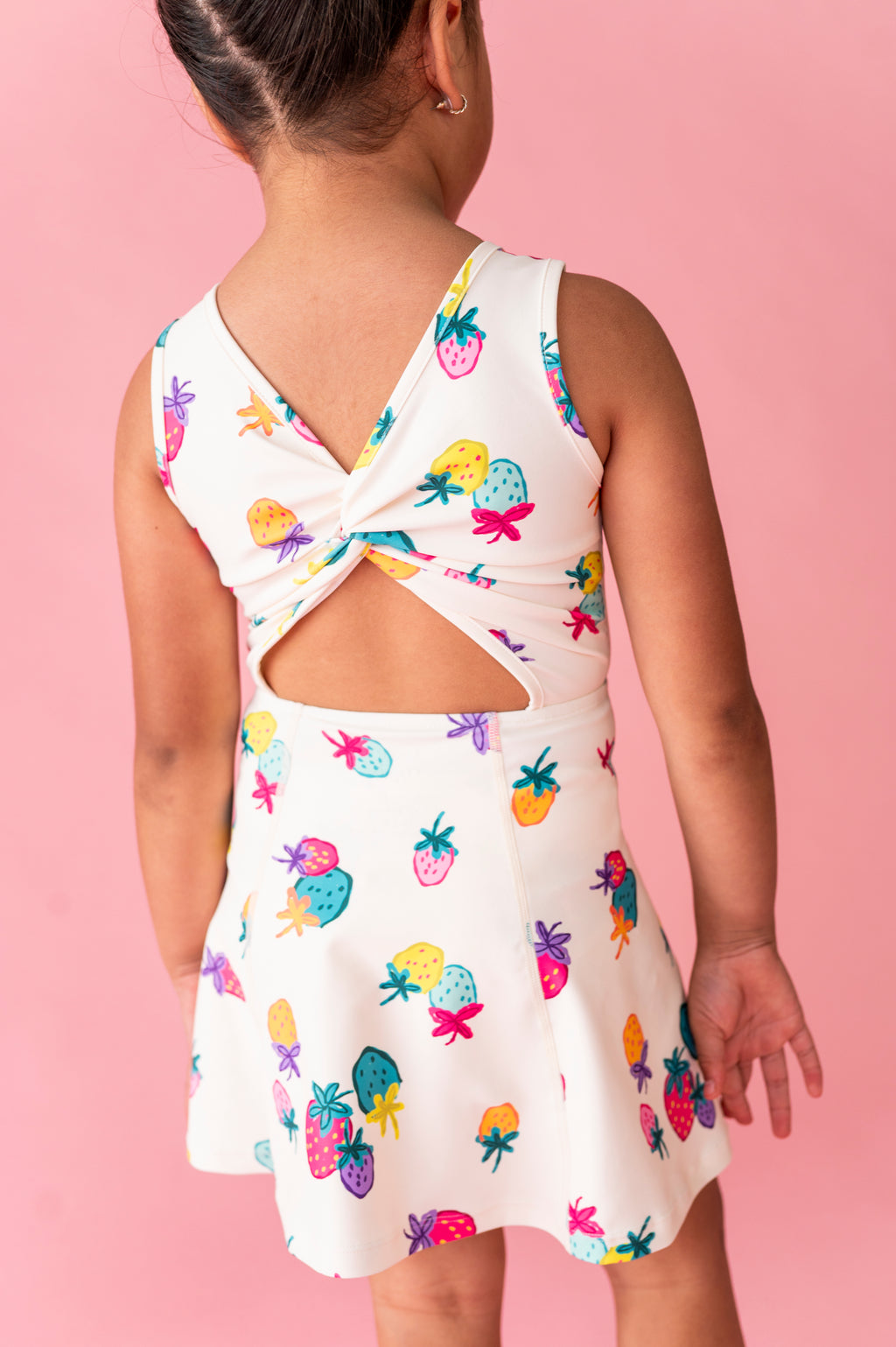 Sugar Berry | Twisty Back Active Dress (with shorts!)