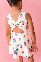 Sugar Berry | Twisty Back Active Dress (with shorts!)