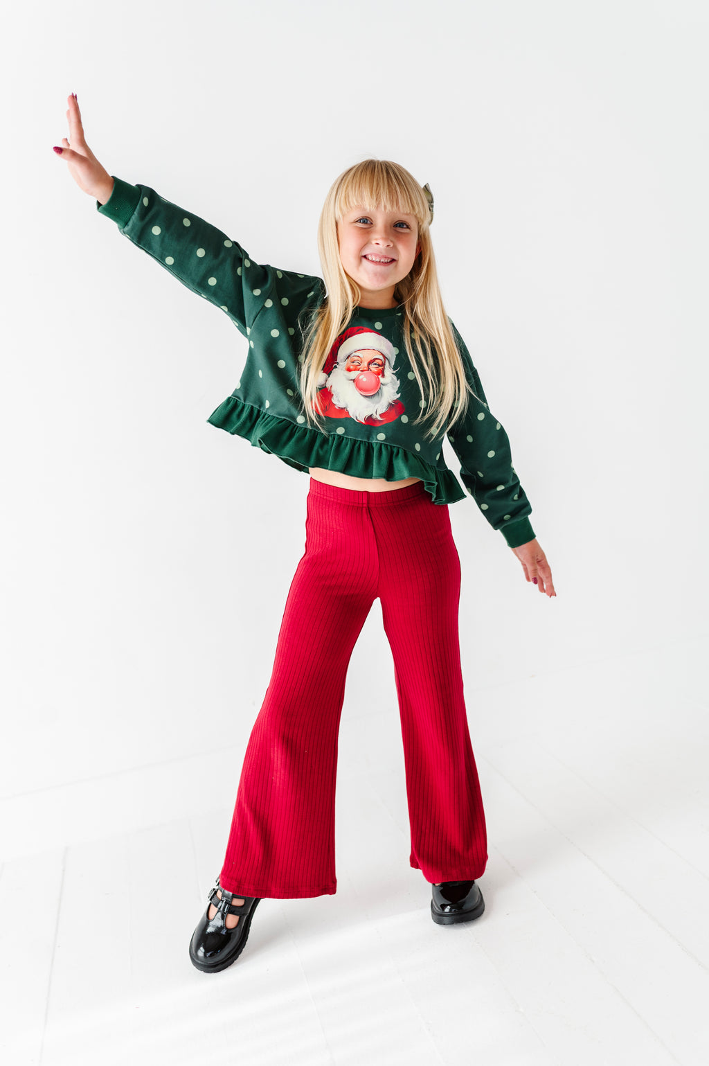 Bubblegum Santa | Ruffle Crop Crew