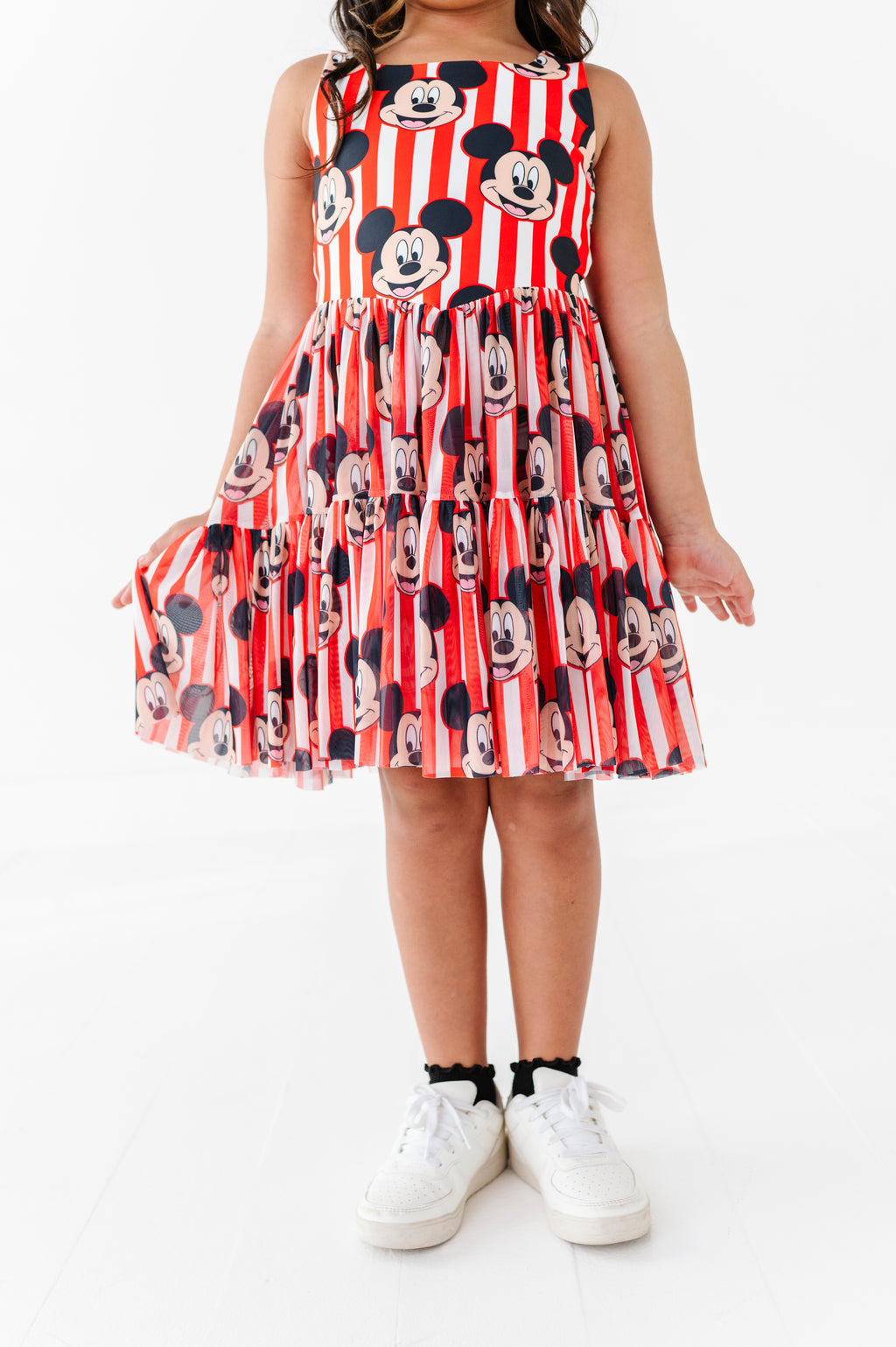 MICKEY Stripe (KIDS) | Mesh DRESS