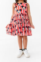 MICKEY Stripe (KIDS) | Mesh DRESS