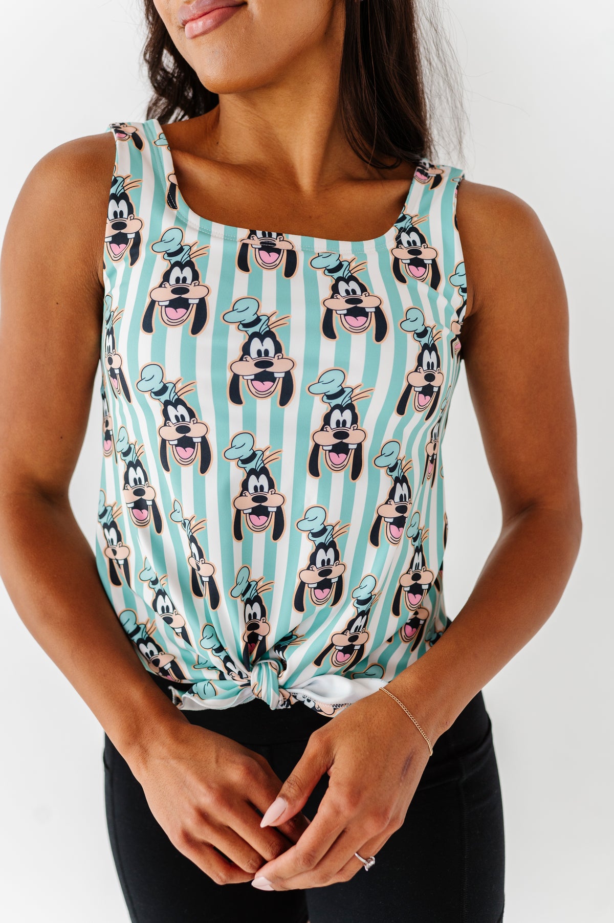 GOOFY Stripe (ADULT) | FRONT-TIE TANK