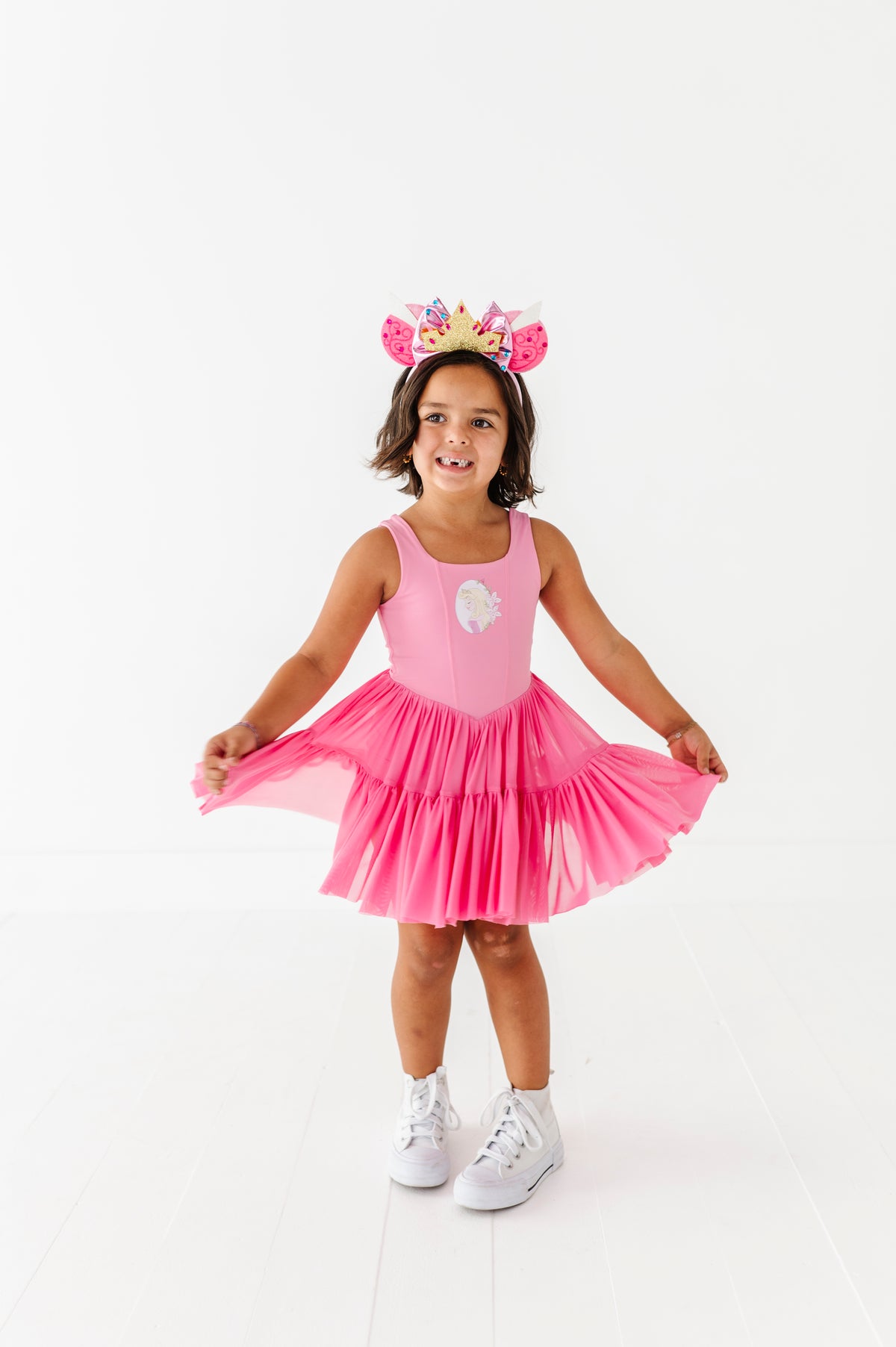 Aurora (KIDS) | Fuchia Mesh DRESS