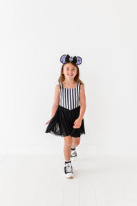 Midnight Stripes | (KIDS) Mesh DRESS