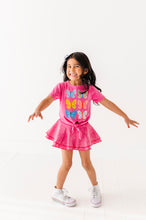 Load image into Gallery viewer, Butterflies | Pink Vintage Front-Tie Tee