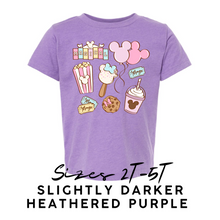 Load image into Gallery viewer, MAGICAL SNACKS | LILAC KIDS TEE (*SHIPS EARLY-FEB)