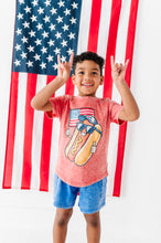 Load image into Gallery viewer, Hotdog | RED Boys Curve Hem Tee
