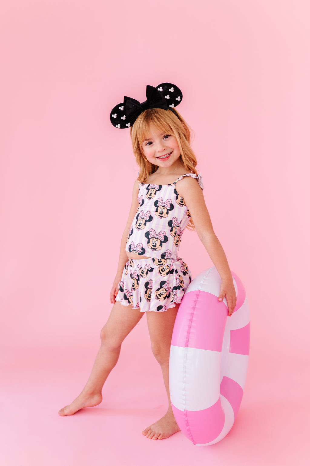 Purple Stripe Minnie | TWO-PIECE Skirted Suit