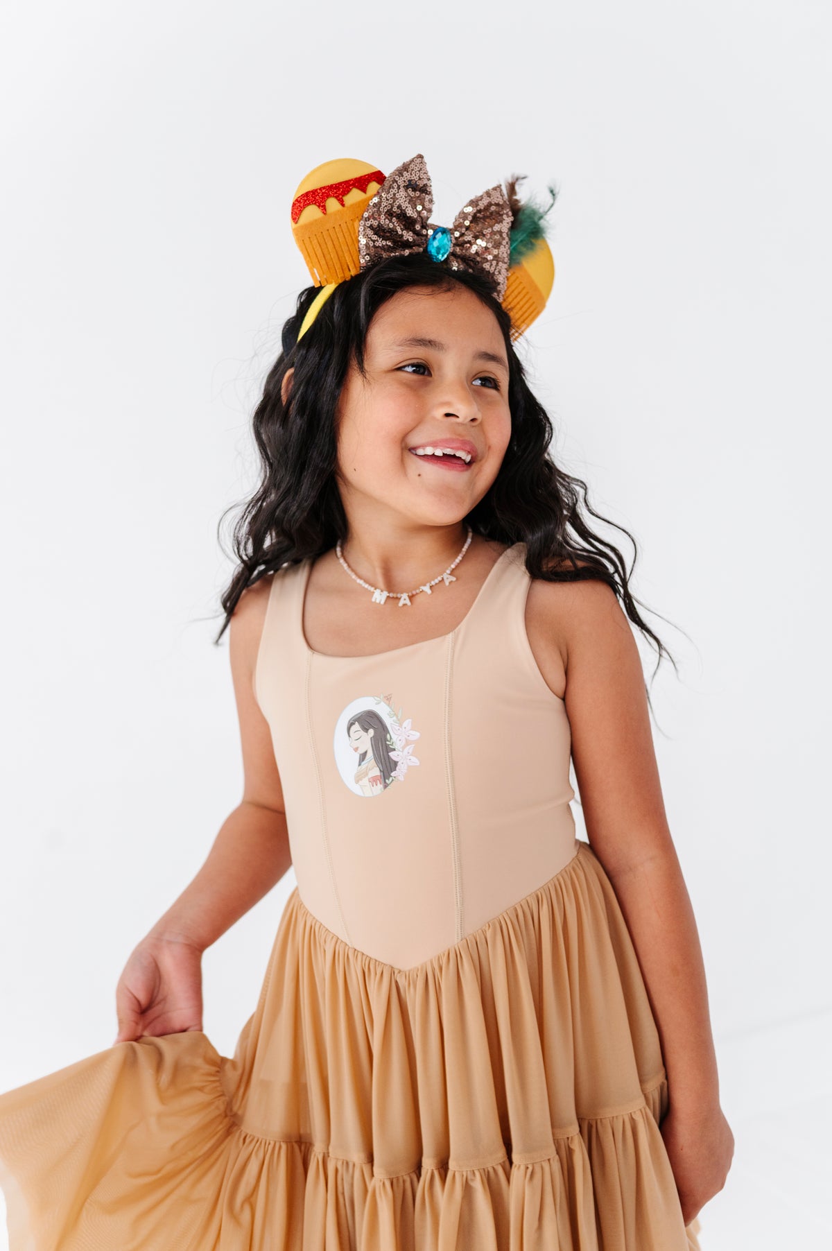 Pocahontas (KIDS) | Sand Mesh DRESS