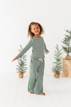 Load image into Gallery viewer, Green Stripes | GIRLS WIDE-LEG SET