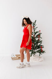 Mouse Bow RED | (ADULT) Mesh RED DRESS