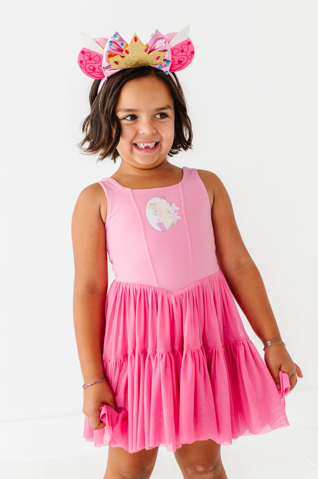 Aurora (KIDS) | Fuchia Mesh DRESS
