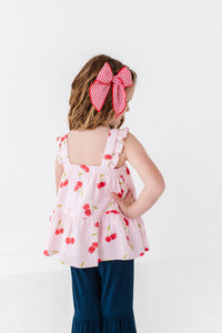 Very Cherry (PINK) Peplum + Pants SET