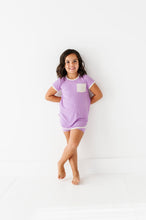 Load image into Gallery viewer, Pixie Purple | Mini Dress + Biker Shorts RIB Set