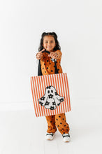 Load image into Gallery viewer, FLORAL GHOSTIE STRIPE | Trick-or-Treat Bag