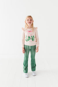 Shamrock Cherries | Pink Ruffle Long Sleeve