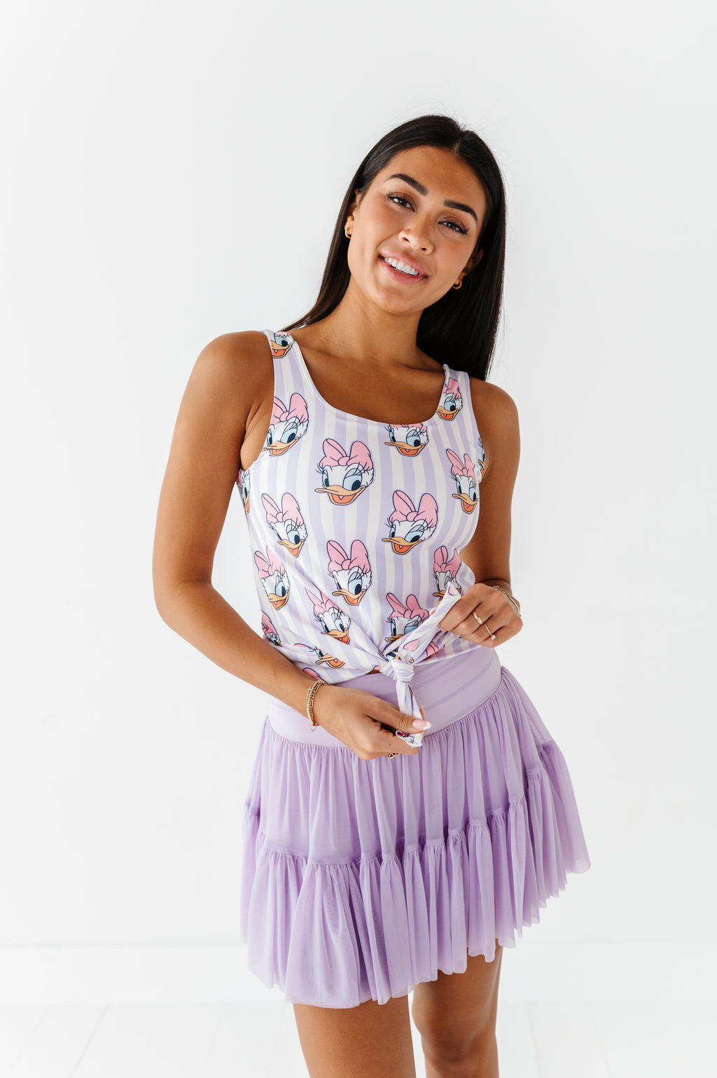 DAISY Stripe (ADULT) | FRONT-TIE TANK
