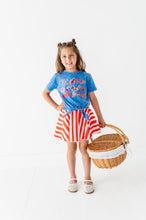 Load image into Gallery viewer, RED Spangled Stripes | SKORT