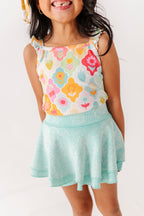Fruity Floral | Ribbed Tank