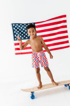 Load image into Gallery viewer, USA Check | BOYS Swim Shorts