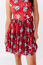 Load image into Gallery viewer, Minnie's Holly Check | ADULT Mesh Dress