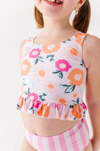 Load image into Gallery viewer, Poppy + Stripes: Ruffle TWO-PIECE Tankini