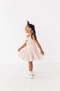 Pumpkin Bow TAN | (KIDS) Mesh DRESS