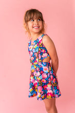 Load image into Gallery viewer, Electric Bloom | Open Sides Active Dress (with shorts!)