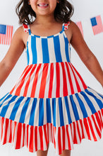 Load image into Gallery viewer, Spangled Stripes | Bamboo Dress