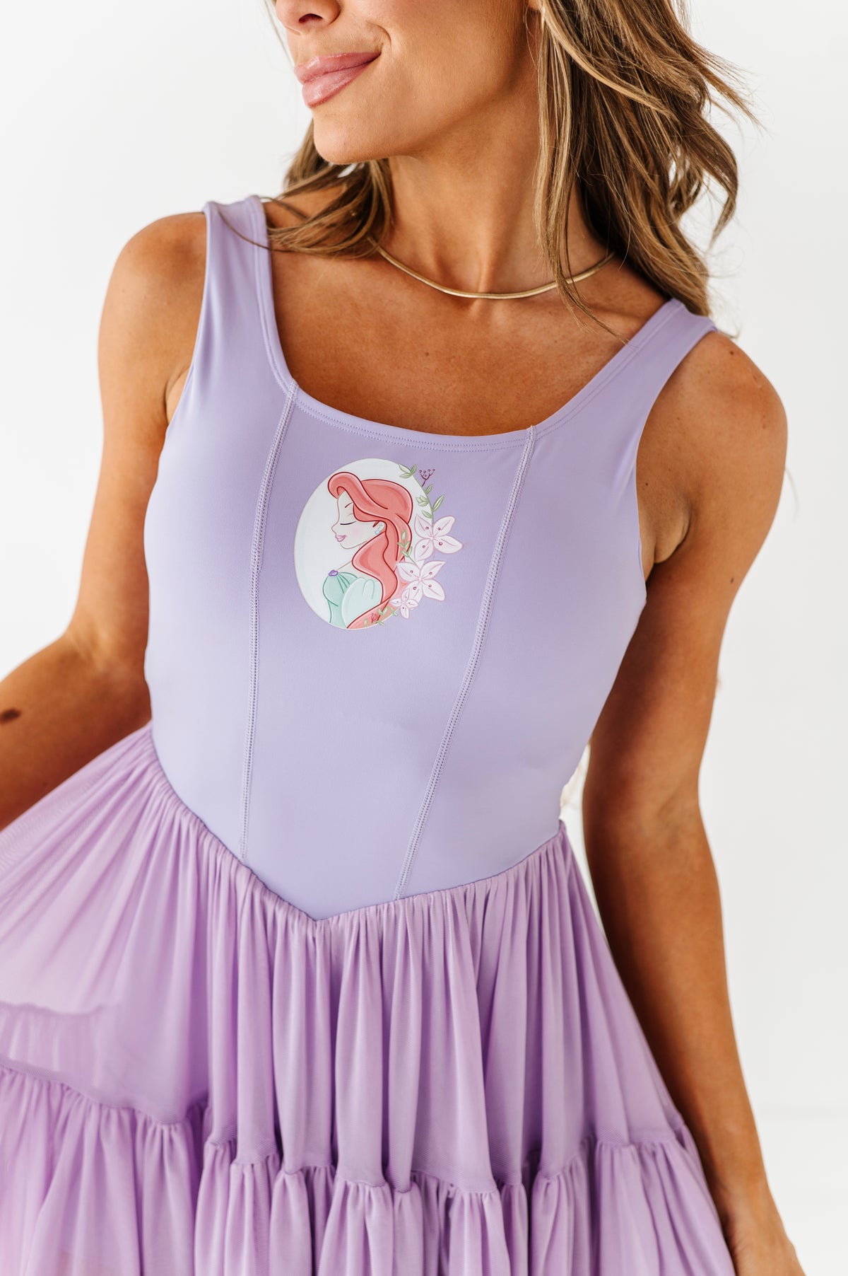 Ariel (ADULT) | Orchid Mesh DRESS