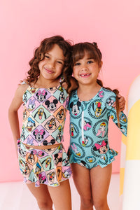 Vintage Magical Characters | 2-PIECE Skirted Swim