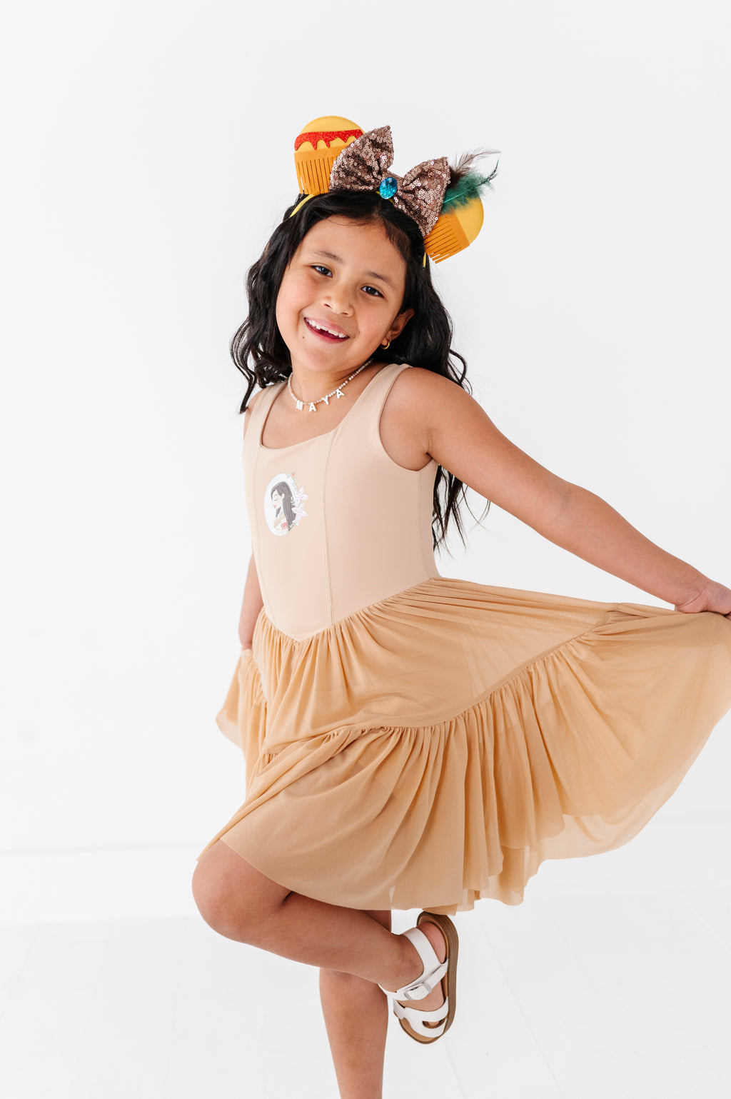 Pocahontas (KIDS) | Sand Mesh DRESS