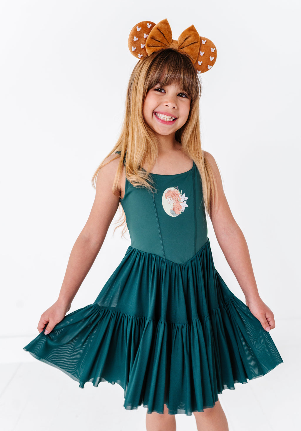 Merida (KIDS) | Teal Mesh DRESS
