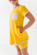 Load image into Gallery viewer, Lemon Drop | Mini Dress + Biker Shorts RIB Set