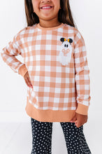 Load image into Gallery viewer, Pretzel Ghostie (PLAID) | SIDE SPLIT SWEATSHIRT