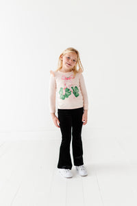 Shamrock Cherries | Pink Ruffle Long Sleeve