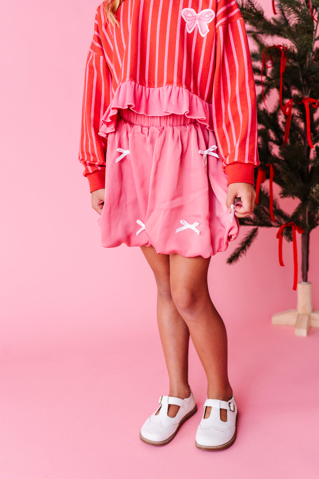 Pink | Bow Bubble Skort