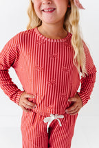 Sugarplum Bows | Ribbed 2-Piece Set
