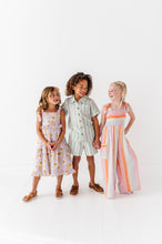 Load image into Gallery viewer, Sorbet Stripe | LINEN ROMPER