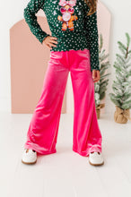 Load image into Gallery viewer, Hot Pink Velvet | Wide-Leg Pants