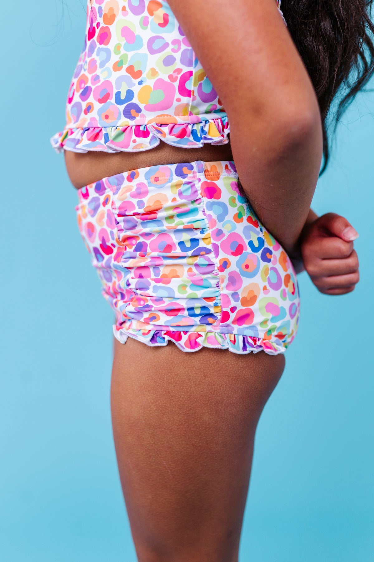 Sugarwave Leopard | BANDEAU RUFFLE 2-PIECE