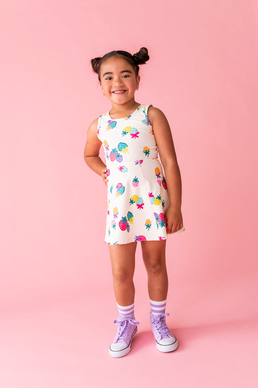 Sugar Berry | Twisty Back Active Dress (with shorts!)