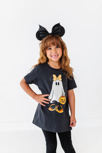 Minnie Ghost | KIDS CHARCOAL TEE