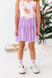 Lavender Gingerbread | (KIDS) Mesh DRESS