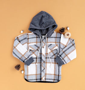 GREY | FLANNEL SHACKET