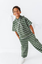 Load image into Gallery viewer, Olivine Stripes | Hoodie + Jogger SET