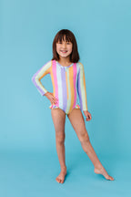 Sherbert Stripes | RASHGUARD ONE-PIECE